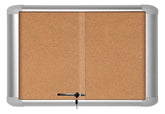 Bi-Office Double Door Cork Window Display - (VT930201771) - Al Masam Stationery LLC